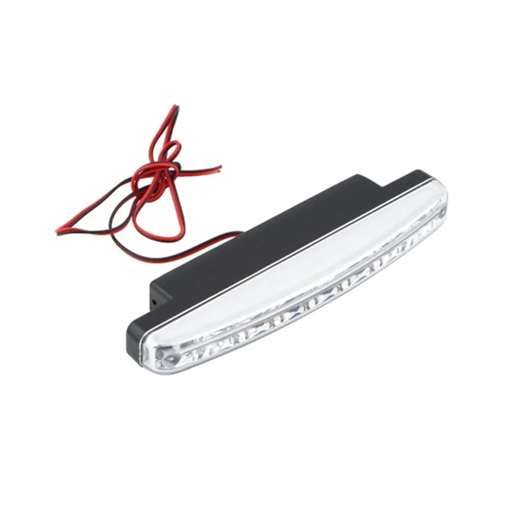 Дневные ходовые огсветильник для автомобиля, универсальные, 12 В, 8 светодиодов, противотуманные светильник, суперярсветильник, дополнительные лампы белого цвета