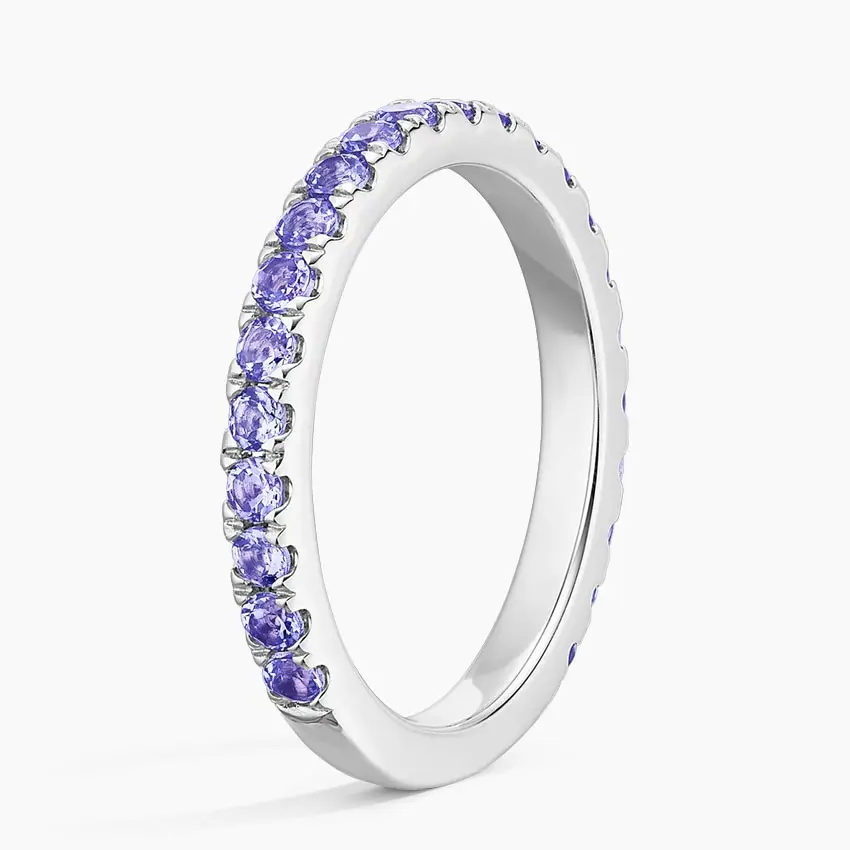 

S1219 Sterling Silver Jewelry Lila Tanzanite RING