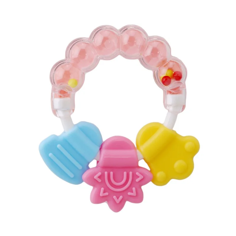 

Baby Rattles Mobiles CuteCartoon Baby Teether Educational Toys Teeth Biting For Babies Toy For Bed Bell Silicone Handbell Jingle