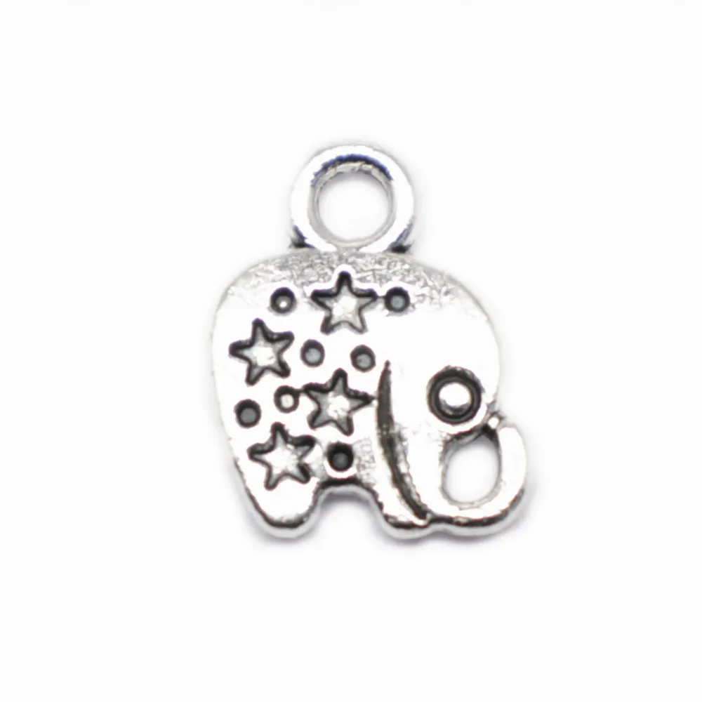 

Car Accessori Little Elephant Charms Couple Pendants 12X9mm Antique Silver Color 30 Pieces