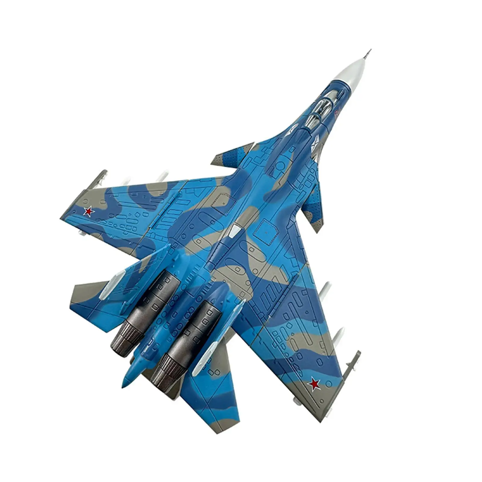 Фото Литая под давлением модель самолета, игрушка 1:100, имитация истребителя SU-33 для декора комнаты №5