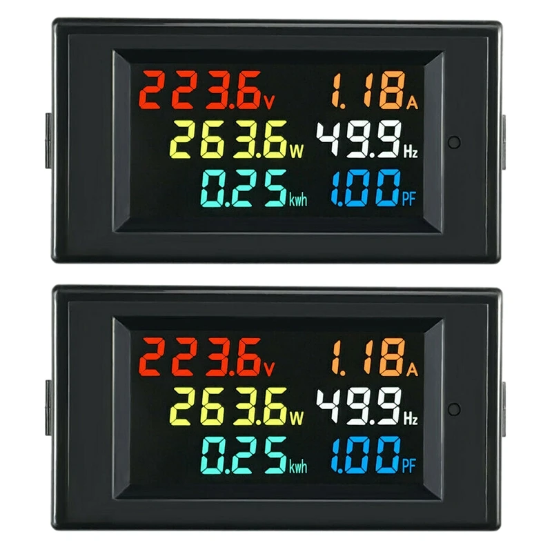 

2X 6 In 1 AC Monitor D69-2058 AC Digital Voltage And Current Power Frequency Factor Electricity Meter Power Monitor CNIM Hot