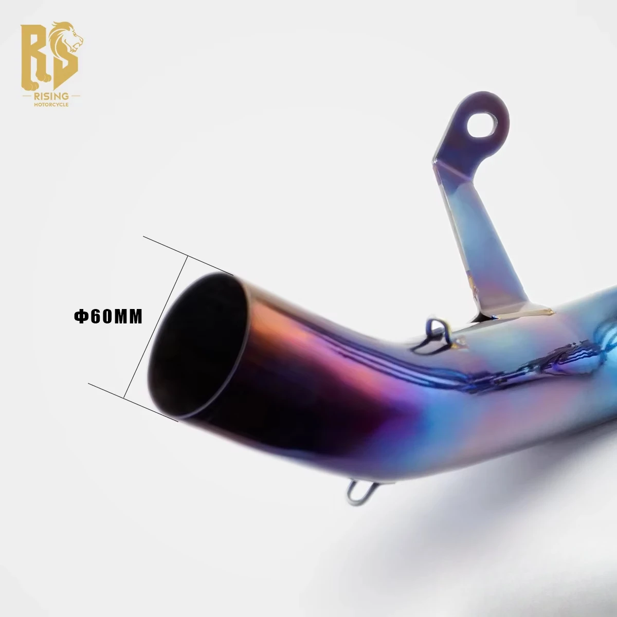 Оригинальная выхлопная труба RS для мотоцикла Kawasaki Z900RS, цвет Roasted Blue, 60 мм — новая модифицированная передняя средняя секция — титановый сплав! (art.: 3920dbfac1022) - 3920dbfac1022