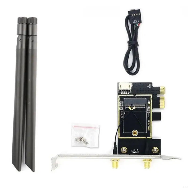 R53C NGFF M.2 to PCIE Беспроводная сетевая карта-адаптер поддерживает сетевую карту 7260 8265