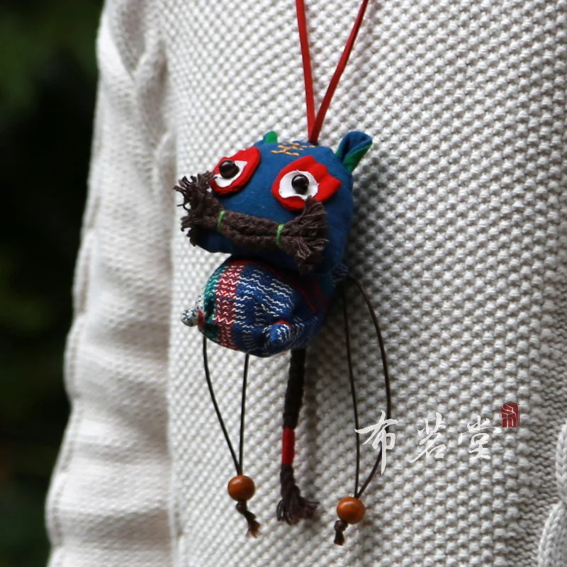 

Twelve Zodiac Zodiac Earth Cloth Necklace Cute Cartoon Handmade Fabric Decoration Ornaments desk decoration office decoration