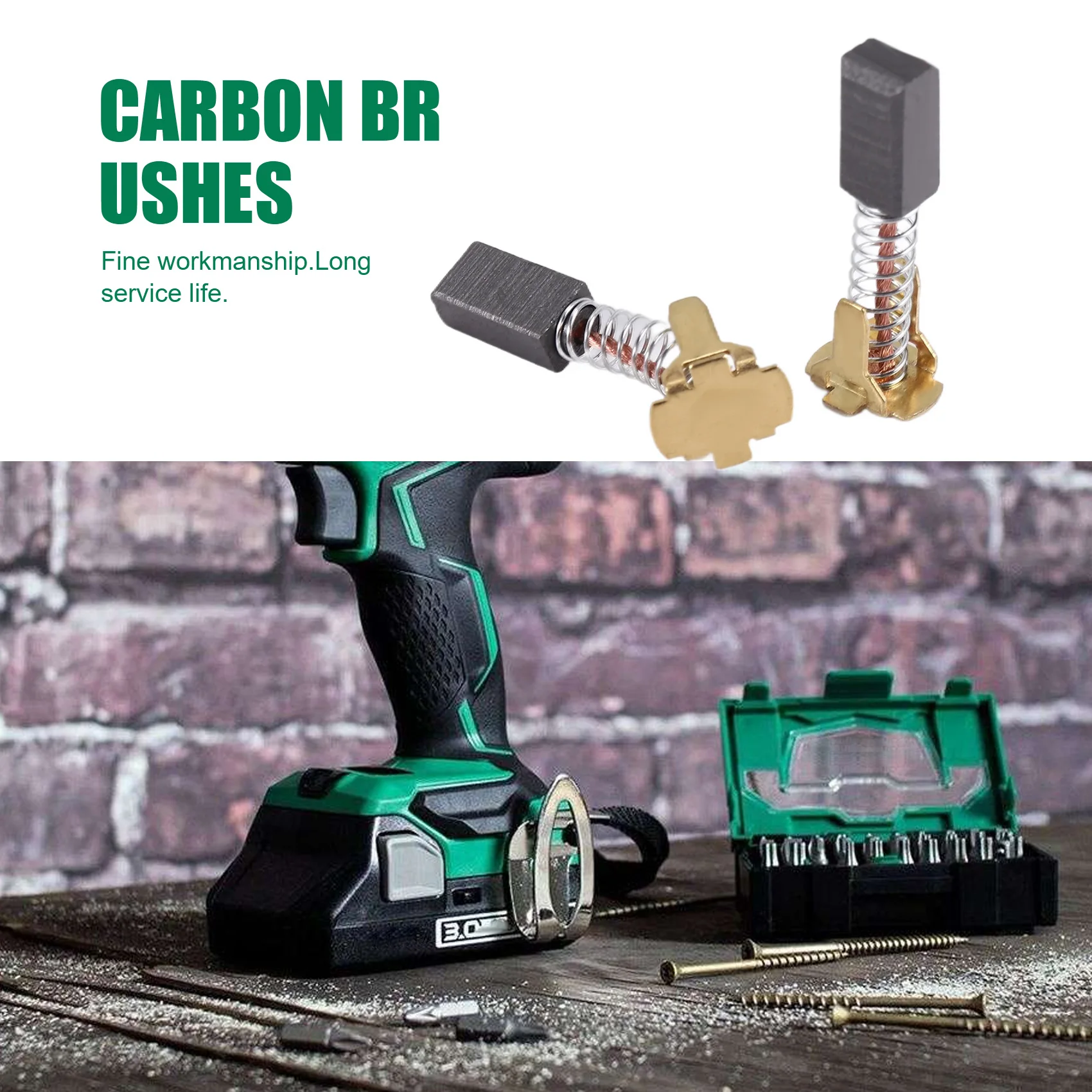 1 пара угольных щеток 999054 Заменить для HITACHI DV14DSL DV14DL DS18DSL DS18DSAL DS18DMR DS18DL DS14DSL DS14DSAL DS14DMR