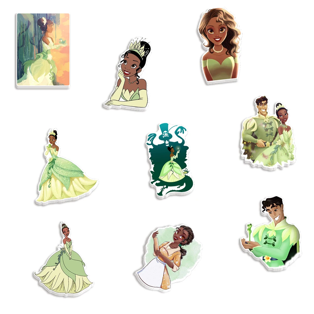 

DIY Art Crafts Stickers Accessories 30Pcs/lots Disney Cartoon Frog Character Princess Resin Charms Modern Decorations
