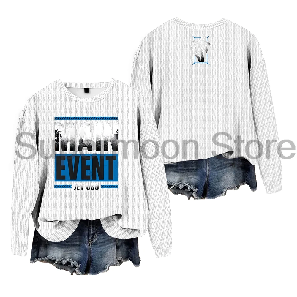 Jey Uso свитер для основных мероприятий женские вязаные джемперы с круглым вырезом