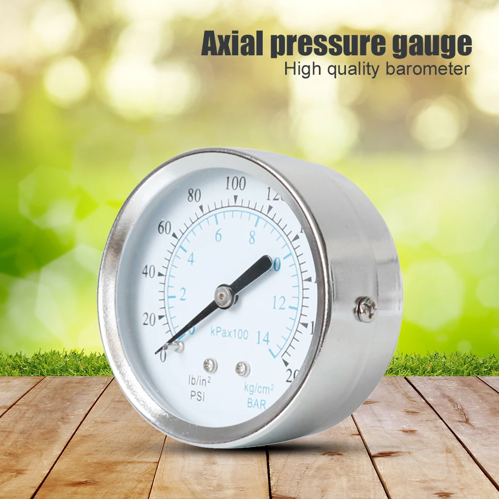 Инструменты для измерения давления 0-200psi, радиальный осевой гидравлический Манометр 0-14 бар, противоударные практичные инструменты для нефт...