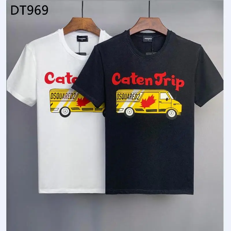 

Summer DSQUARED2 pure cotton O-neck short-sleeved T-shirt overseas authentic men's clothing DT969