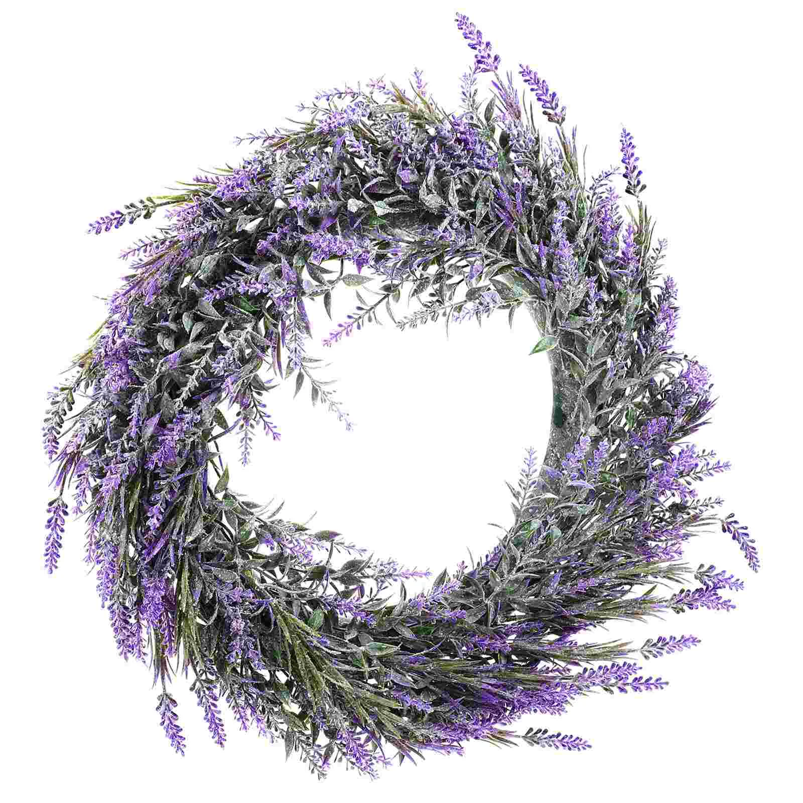 

Wreath Door Flower Lavender Garland Wreaths Floral Rustic Front Faux Leaves Welcome Spring Leaf Party Purple Fake Festival