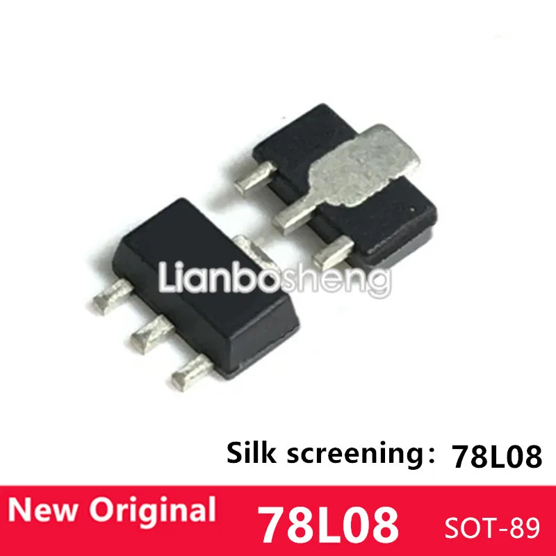 50 шт. SMD Трехконтактный регулятор трубки CJ78L08 8 в SOT-89 78L08 регулятор транзистор