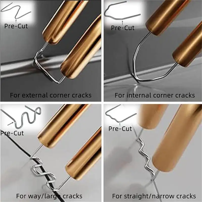 600/1200/3000pcs Automotive Plastic Repair Welding Nail Pre Cut Wave Staples Bumper Repairs Hot Stapler Welder
