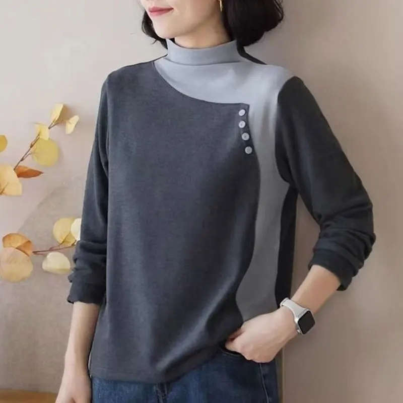 Винтажная однотонная футболка из полиэстера