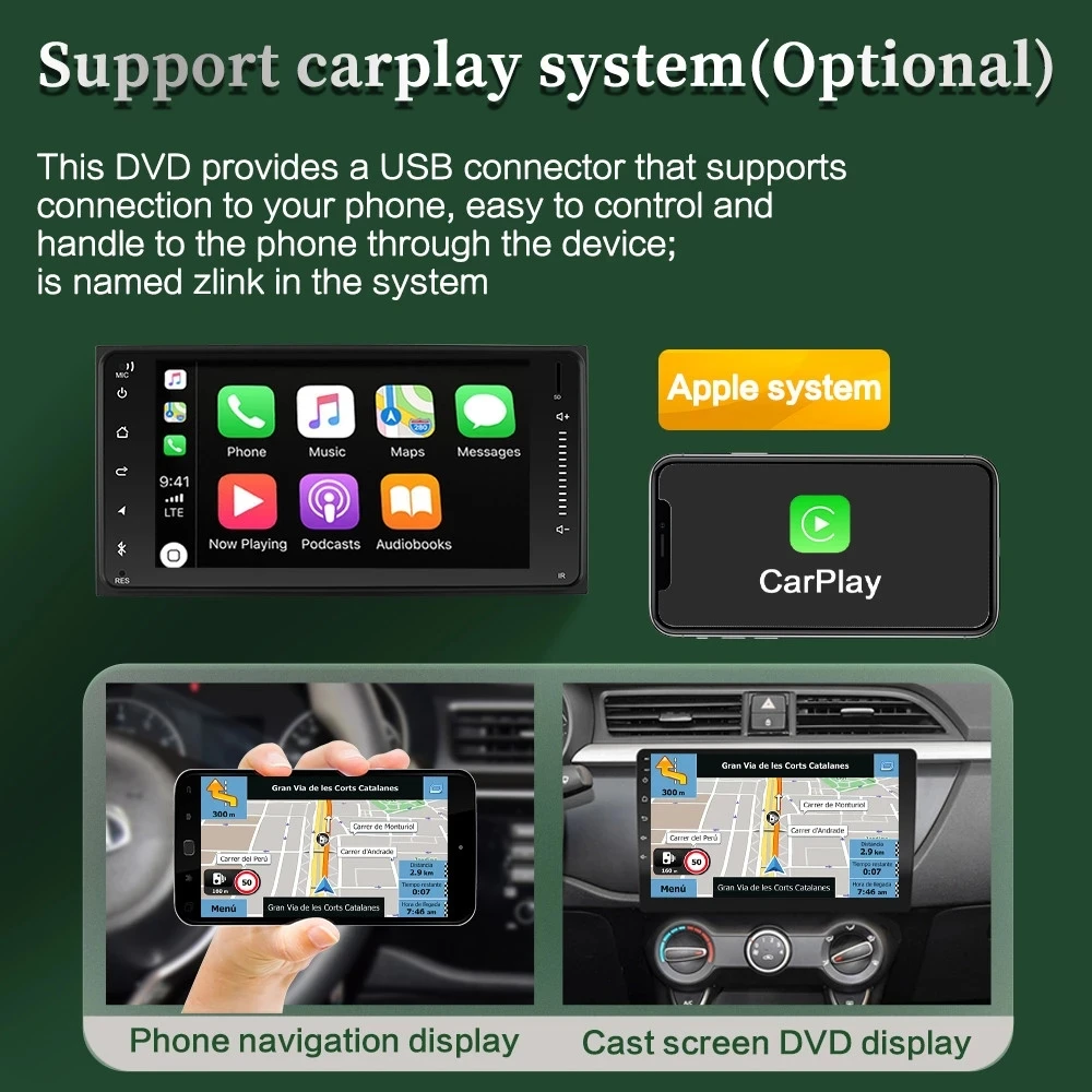 Автомобильный мультимедийный плеер на Android с 7 "экраном GPS для Toyota Corolla Auris Hilux VIOS