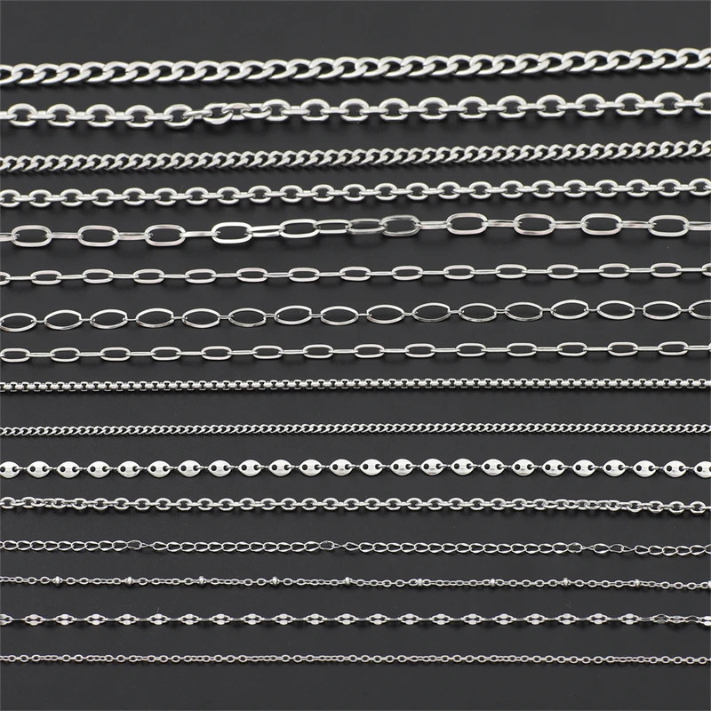 Цепочка Из Нержавеющей Стали с O-образным крестом для женщин и мужчин тонкое