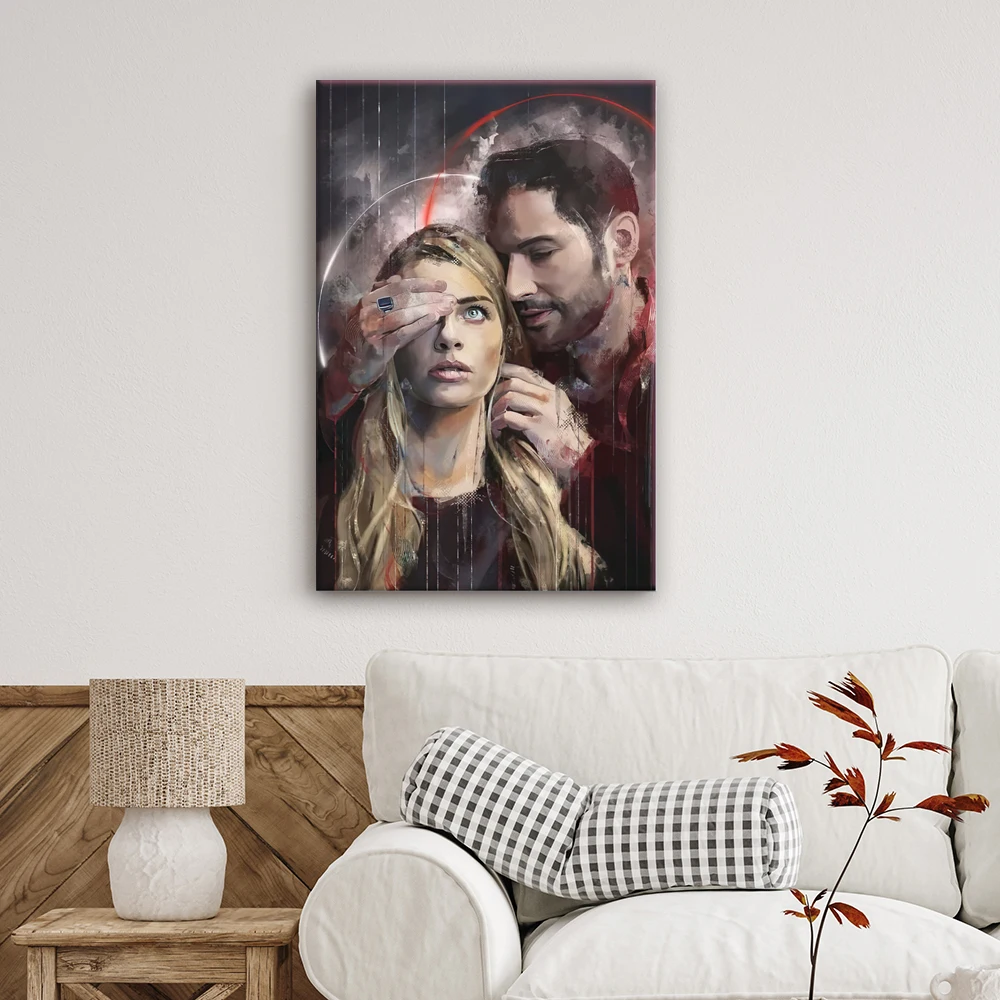 

Lucifer Poster Canvas Wall Art Poster Decorative Picture Canvas Wall Art Living Room Bedroom Painting