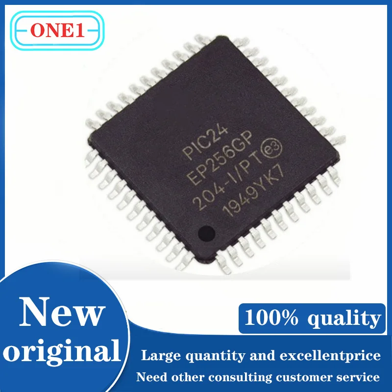 10PCS/lot PIC24EP256GP204-I/PT PIC24EP256GP204  IC MCU 16BIT 256KB FLASH 44TQFP IC Chip New original