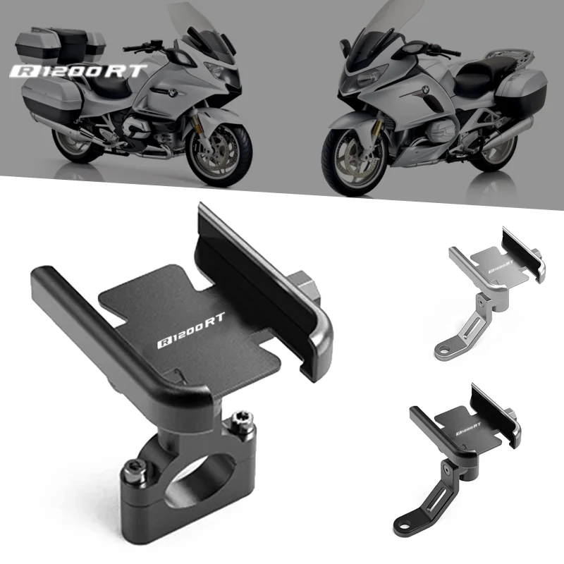 

For BMW R1200RT R1200 RT R 1200RT 2004-2013 Motorcycle Mobile Phone Holder GPS Navigator Mirror Handlebar Bracket Accessories