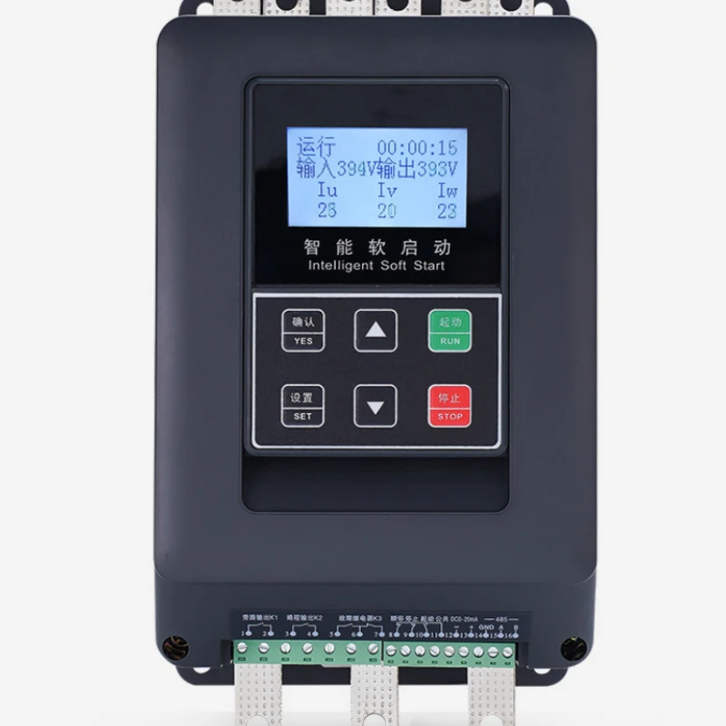 

Bypass soft starter 18.5KW-200KW external motor smooth start programmable brake stop soft starter AC motor controller