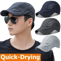 summer sports mens sun hats breathable mesh quick drying visor caps outdoor gorro hombre boina golf hat fashion solid flat cap
