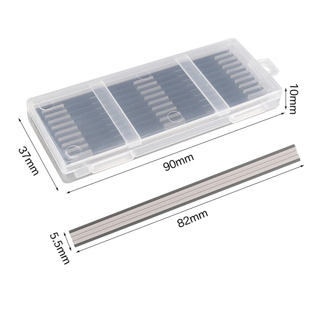 

10 шт. 82 мм лезвия для строгального станка Реверсивные ножи для строгального станка из быстрорежущей стали для деревообрабатывающего станка...