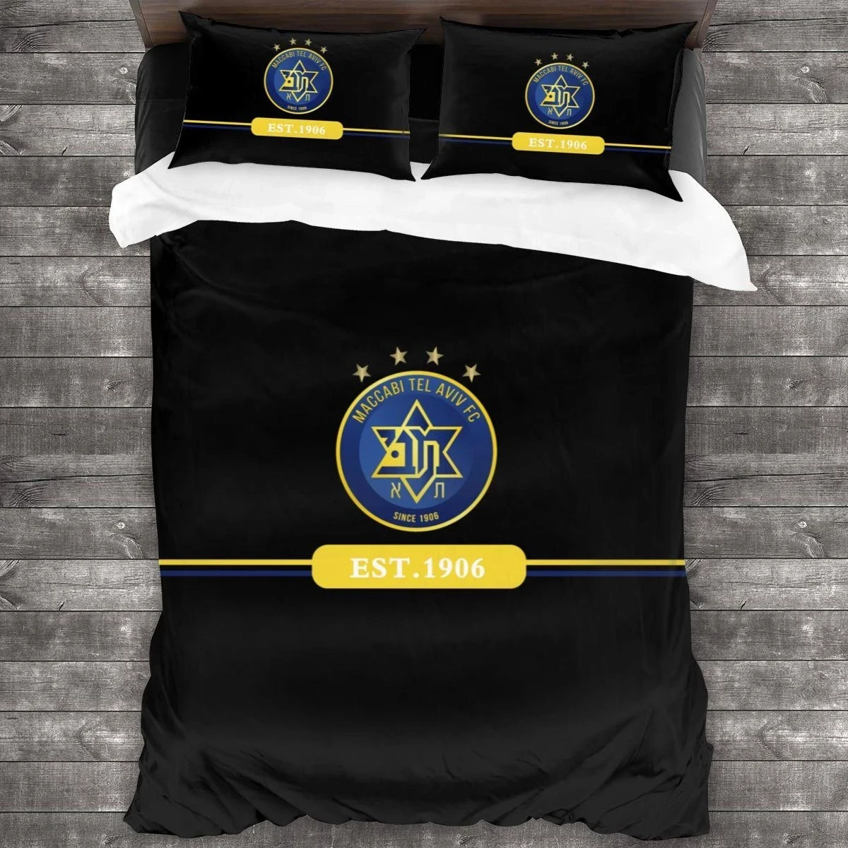 

Israel Maccabi Tel Aviv Fc Bedding Sets 2022 Comfortable Sport Duvet Cover Kids Bedroom Decor Queen King Single Size Gift