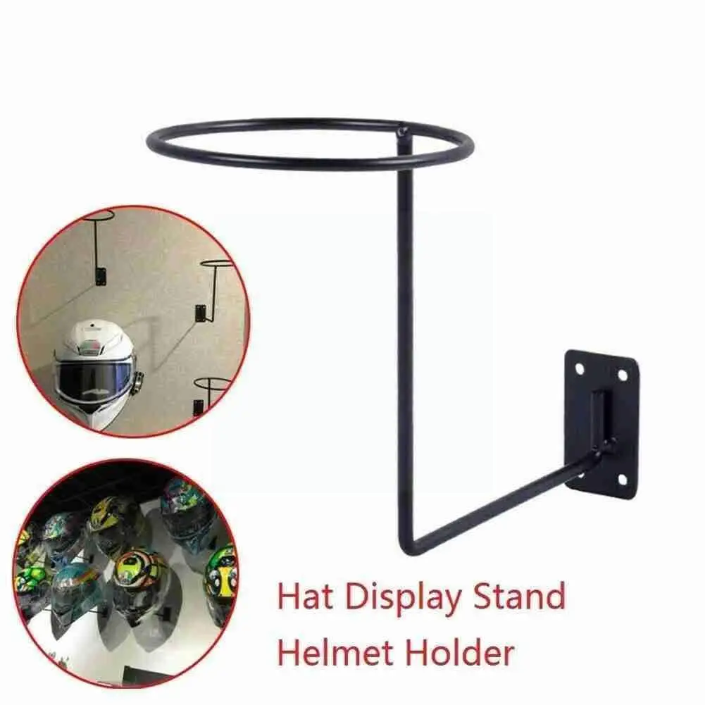 

Motor Bike Steel Motorcycle Accessories Helmet Holder Hanger Rack Wall Mounted Hook For Coats Hats Caps Helmet Rack Black P4s6