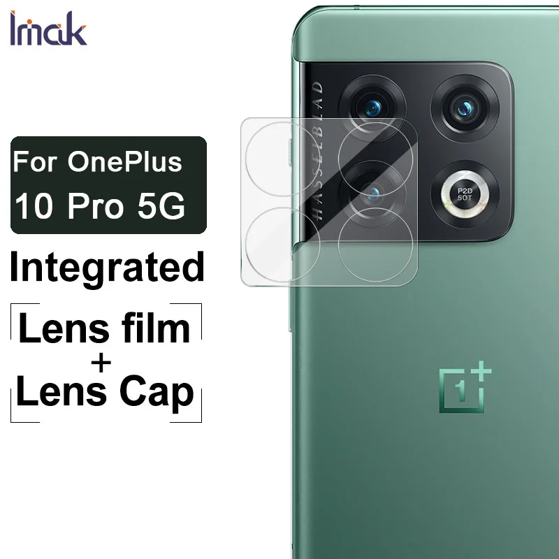

Imak Lens Film + Lens Caps Integrated Phone Camera Lens Protector for OnePlus 10 Pro 5G Lens Film HD Wear-resistant