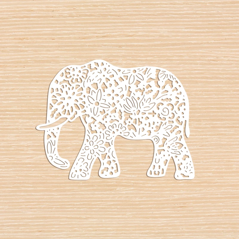 Металлические высекальные штампы в виде слона для рукоделия высечка