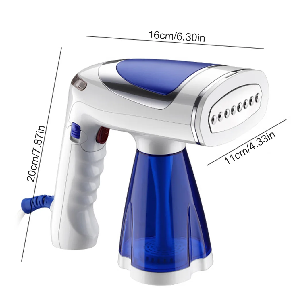 

Portable Travel Handheld Steamer Foldable Fabric Wrinkle Remover 1600W Ironing Brush for Clothes US Plug
