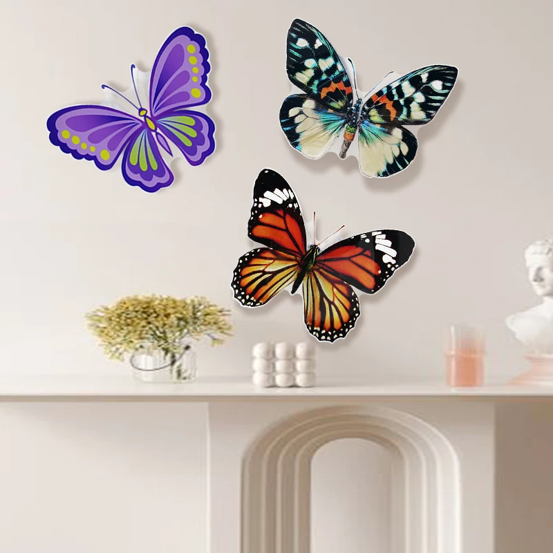 

Butterflies Wall Stickers home decor Multicolor 3D Butterfly Sticker Removable DIY Art Home Decor for decor on the living room