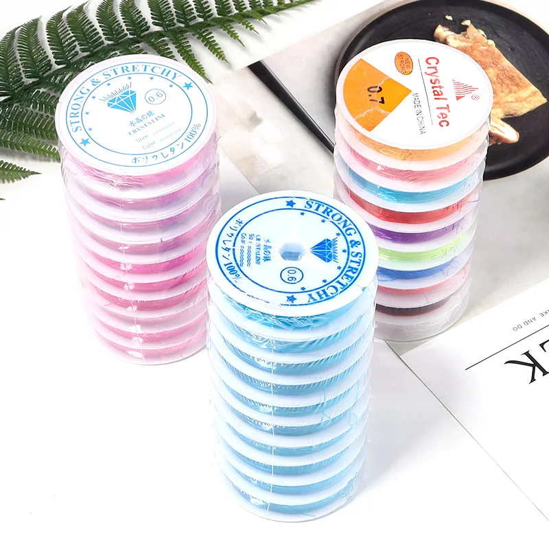 5/10 рулонов эластичная веревка круглая Хрустальная линия резиновый шнур