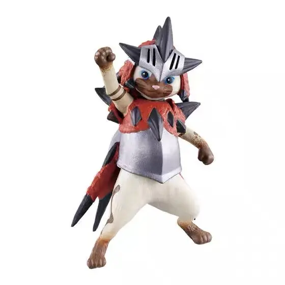 Коллекционная фигурка Bandai Monster Hunter Airou Cat Victory Gashapon с прозрачной подставкой для взрослых коллекционеров (art.: 3920dbd2758bd) - 3920dbd2758bd