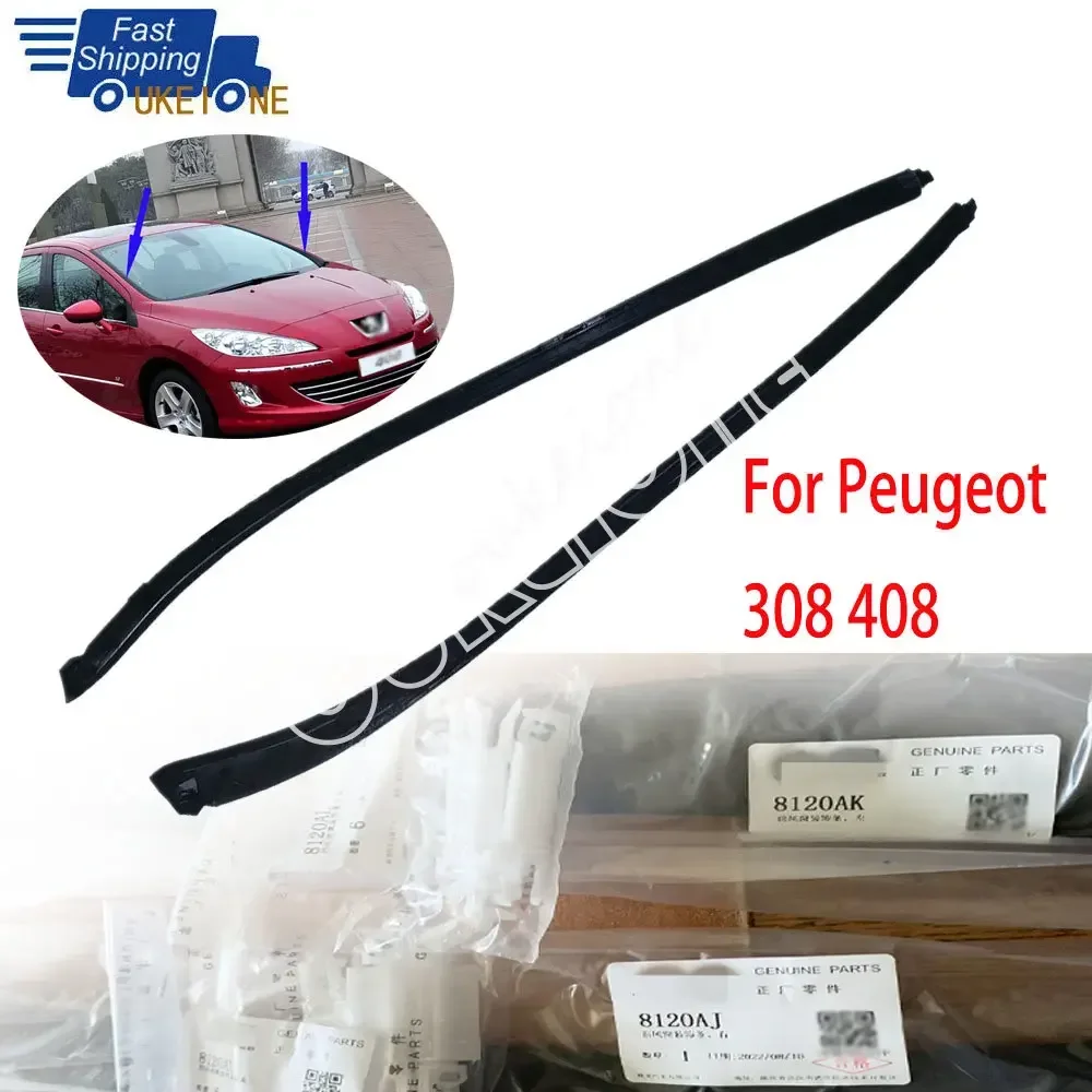 

Молдинги на переднее левое и правое лобовое стекло для Peugeot 308 408, крышка столба, обмотка внешней отделки 8120AK 8120AJ, автомобильные аксессуары