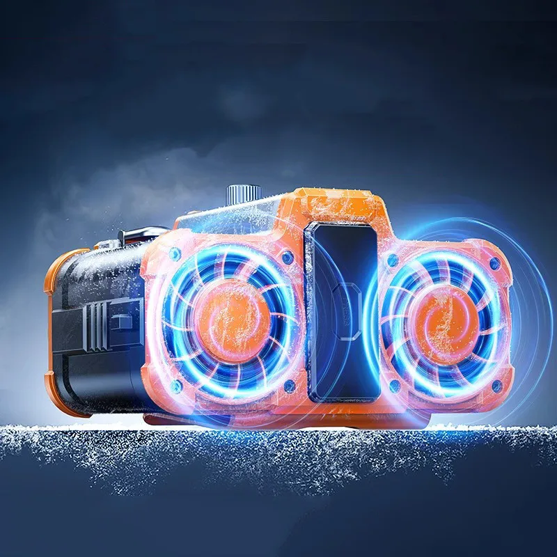 2024 Turbo 10000 мАч уличный поясной вентилятор высокоскоростной 11500 об/мин зажимной с