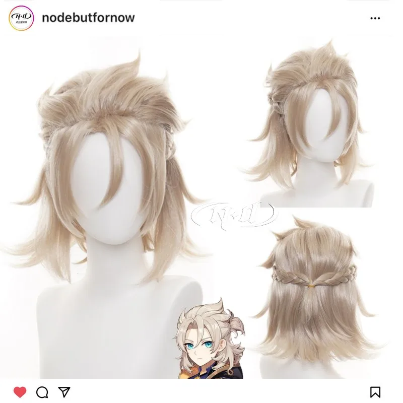 

Pre-Trimmed Wig! [ND Brand] Albedo, Genshin Impact, Authentic Customized Cosplay Wig, Heat Resistant Hair Fiber
