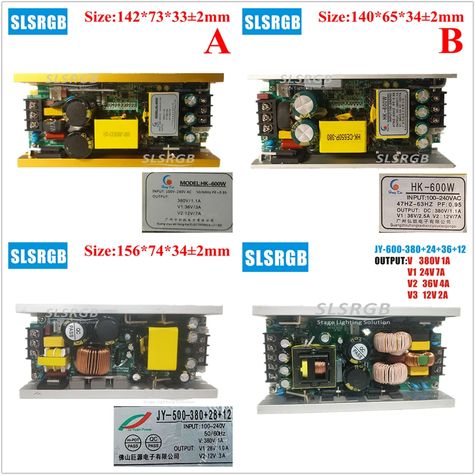 

JY 500W 550w HK 600W POWER SUPPLY mainboard ballast for 15R 17R 280W 330W 350W 440w MOVING head BEAM SPOT WASH 3IN1 STAGE LIGHT