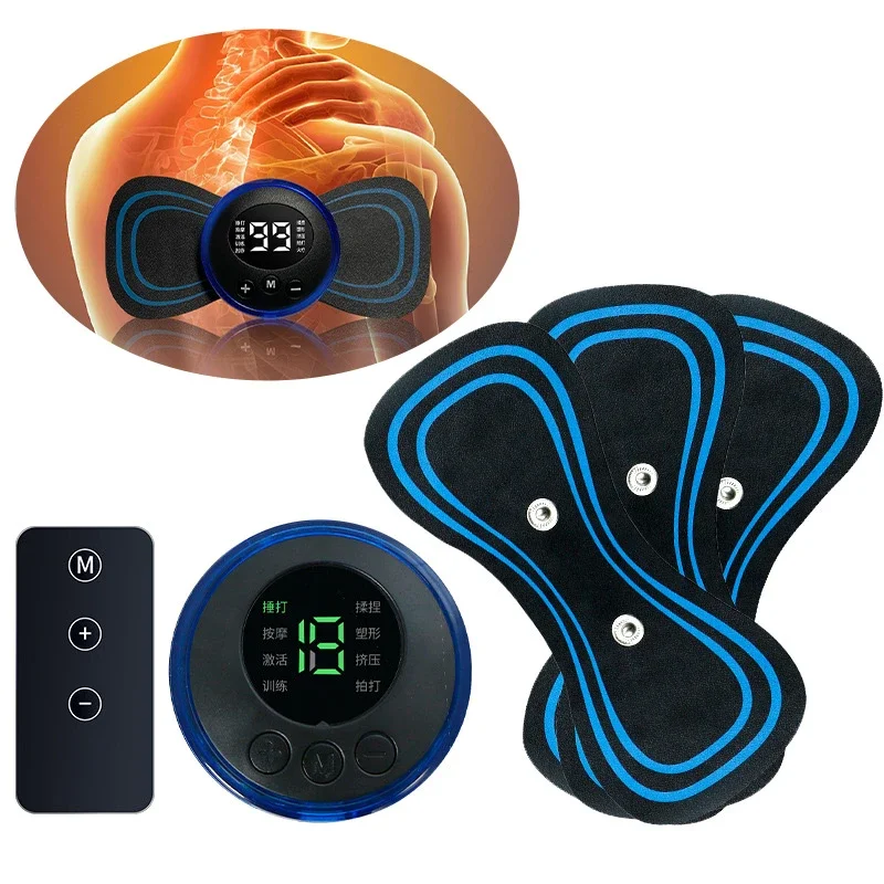 

Portable Mini Electric Neck Massager Stimulator Arthritis Muscle Shoulder Legs Massager 8 Modes Full Charging Body Massagers