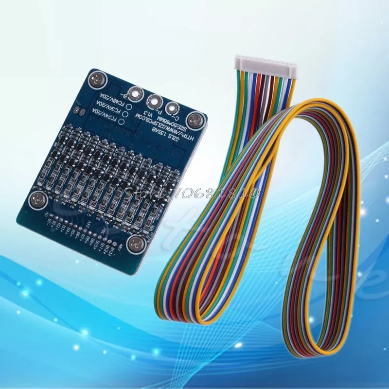 

Li-ion Lithium Cell 20A 18650 Battery Protection BMS PCB Board Balance 13S 48V