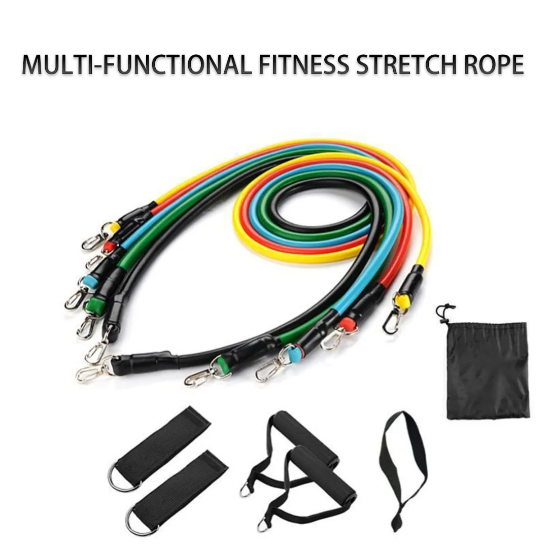 

11 шт./компл. набор эспандеров для йоги, тренировок, упражнений, фитнеса, оборудование для дома, тренажерного зала, эластичные повязки