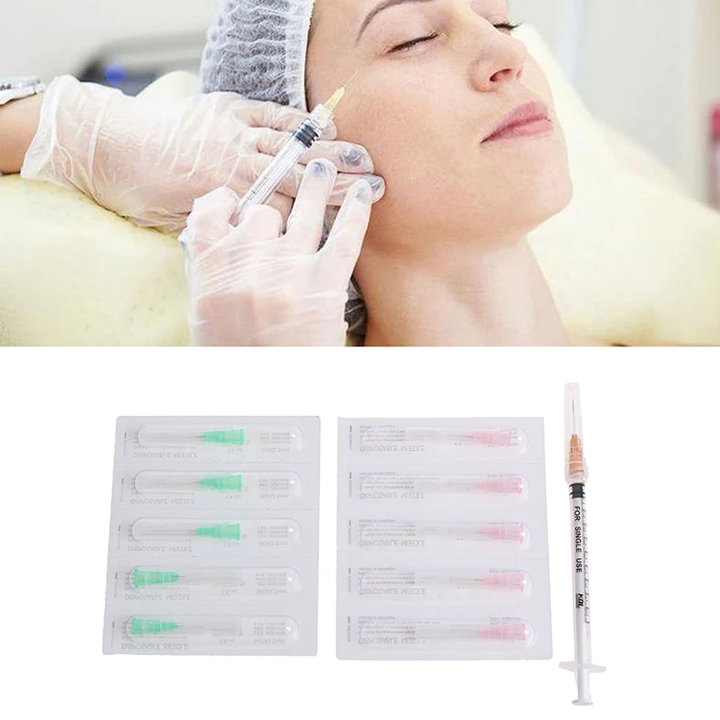 

34G 1.5/2.5mm Nanosoft Microneedles Sterile Fillmed Hand 1pin Needles for Anti Aging Around Eyes and Neck Lines Skin Care Tool