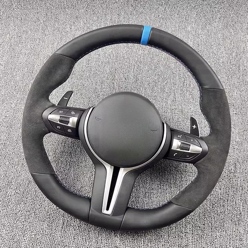 Индивидуальный руль из натуральной кожи и замши для BMW M3 M5 M6 F01 F02 F06 F07 F10 F11 F12 F13 F30 F32