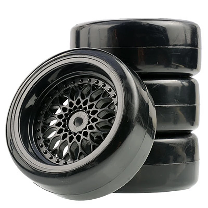 4 шт. RC 1:10 Дрифт Автомобильные пластиковые колесные диски и шины для HSP 94123/94103/D4/D3