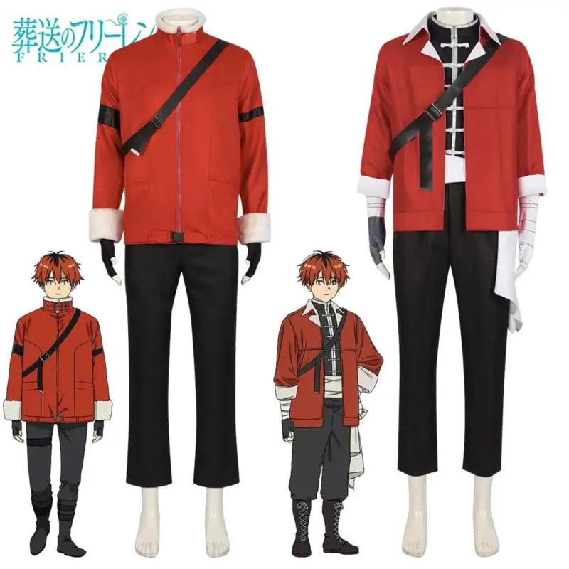 

Anime Frieren Beyond Journey's End Jacket Anime Comic Frieren at the Funeral Uniform Wig Halloween Men Clothes Winter Full Suit
