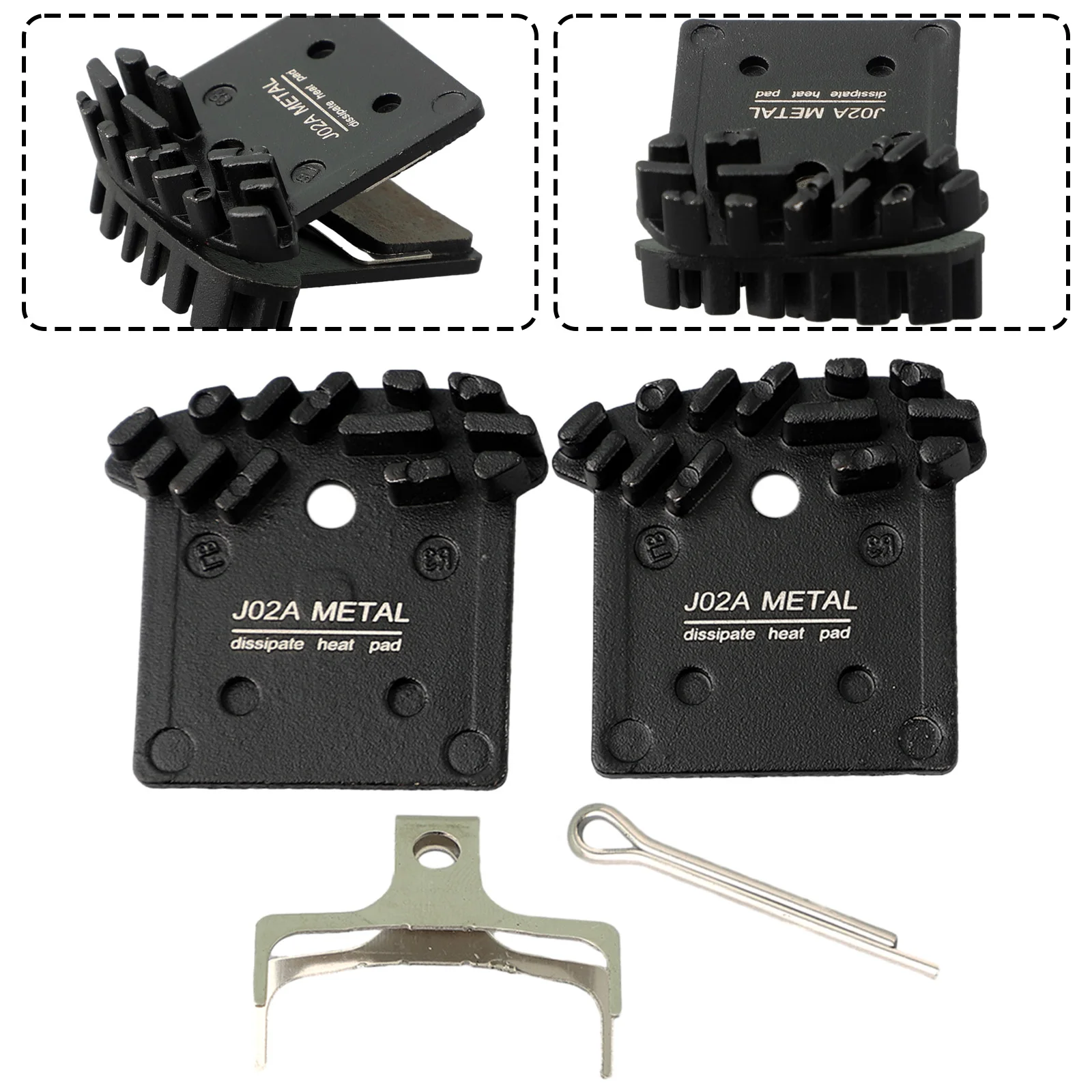 1 пара велосипедных металлических дисковых тормозных колодок для Shimano BR