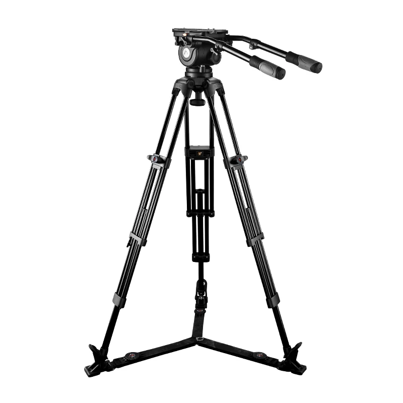 

E-IMAGE EG20A2 69inch 100mm bowl size 20kg max payload Two-Stage Aluminum Pro Video Tripod with Fluid Head and ground Spreader