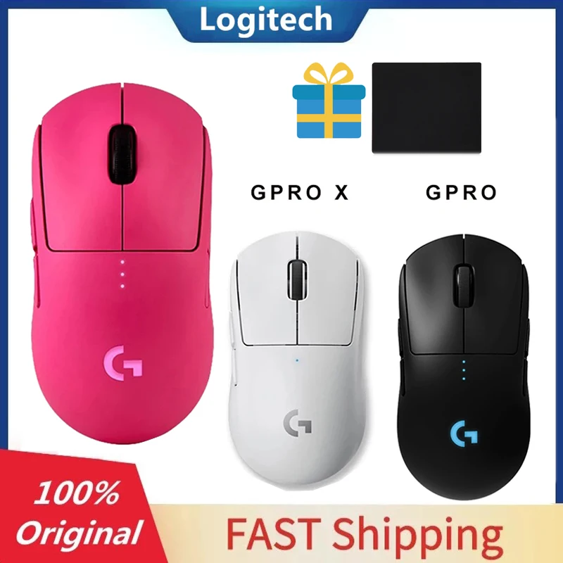 

Беспроводная игровая мышь Logitech G PRO X superподсветка/G PRO, GPW, розовая, 25K HERO, легкая Механическая игровая мышь