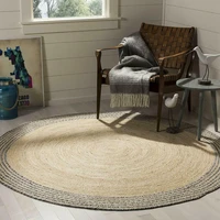 jute natural braided rug 100 handmade baige area round floor rug and carpets for home living room