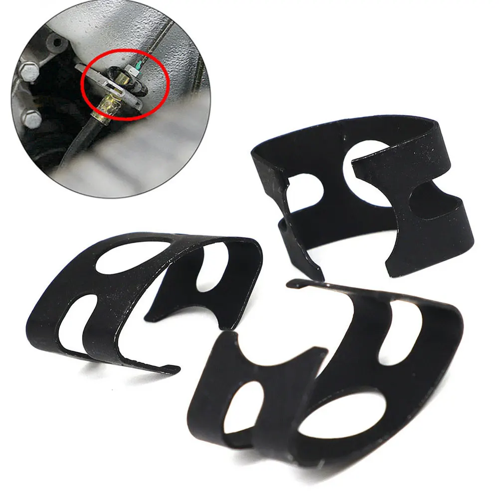 

5pcs Car Brake Hose Fixing Metal Clip Fixing Clip For Skoda Black Car Accessories High Quality Durable Brake Hose Clamps